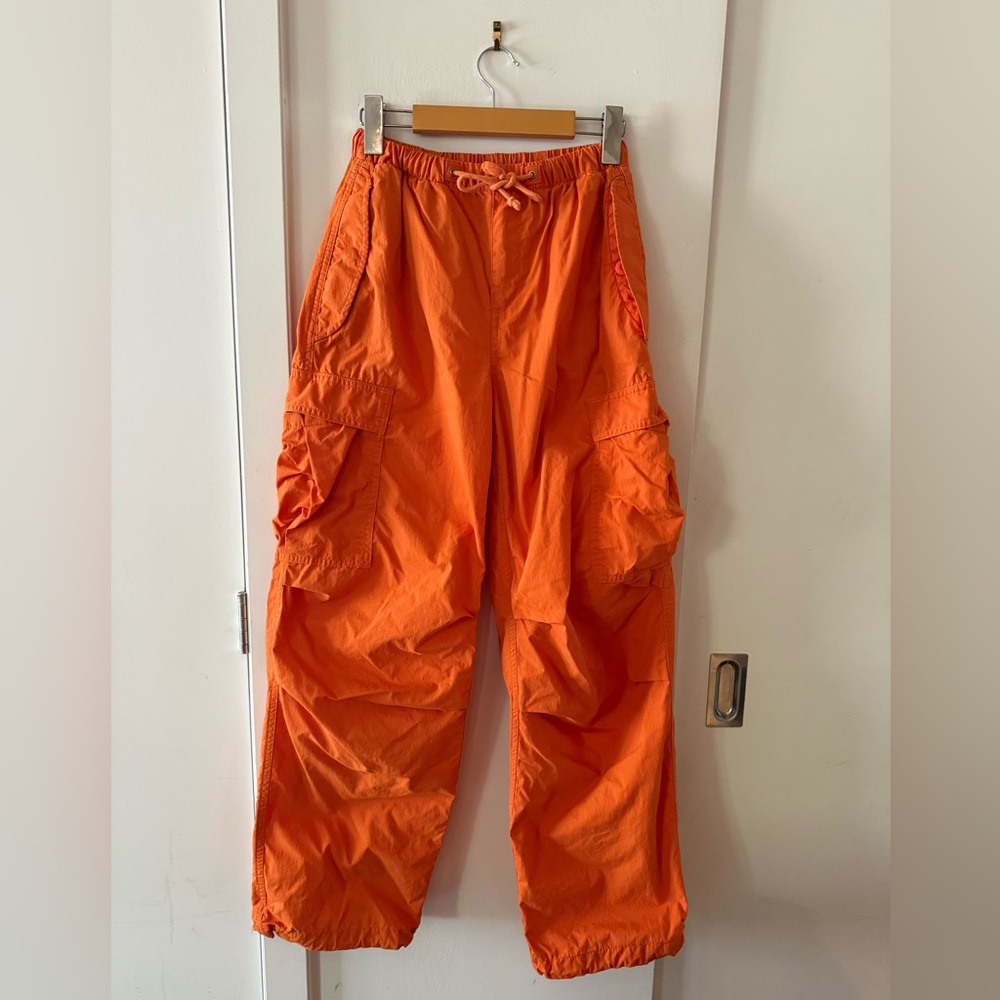 TNA Bright Orange Cargo Pants